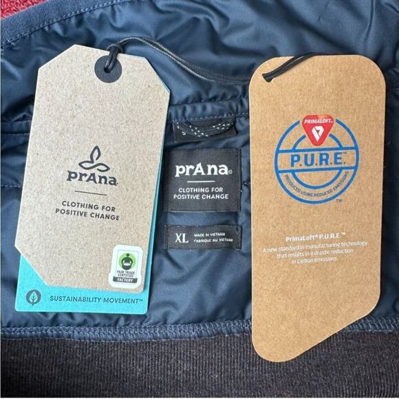 NWT Prana IncrediWool 1/2 Zip Sweater Rust Heather Red Size XL Standard Fit - Picture 5 of 10